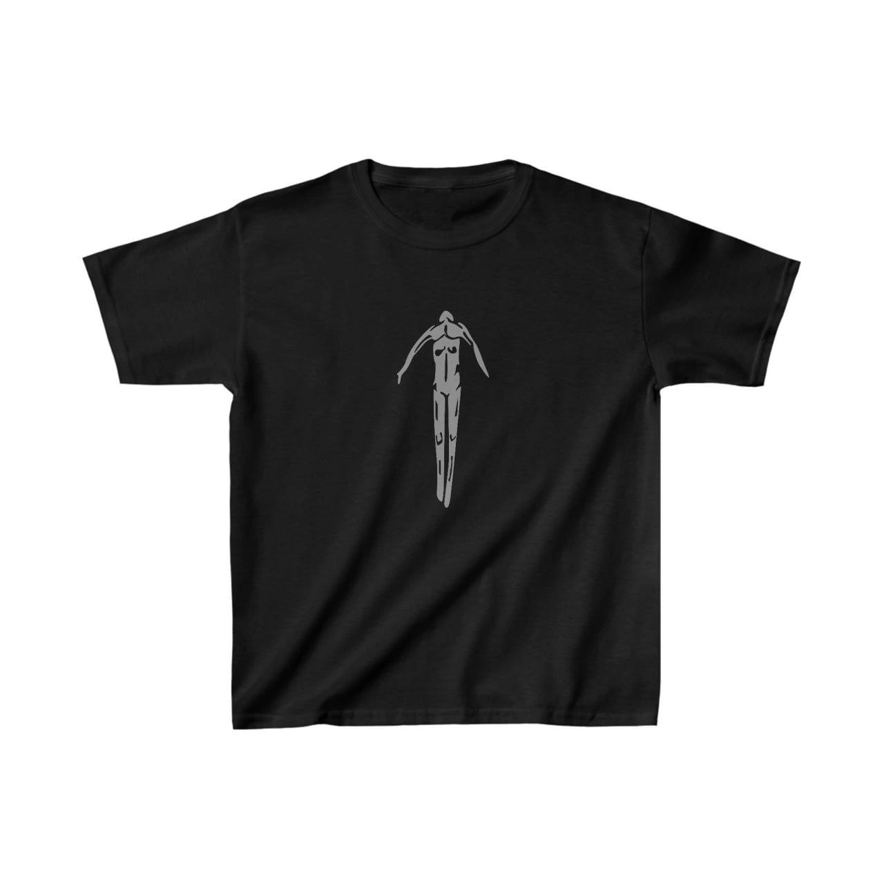 Baskılı T-Shirt - Siyah -