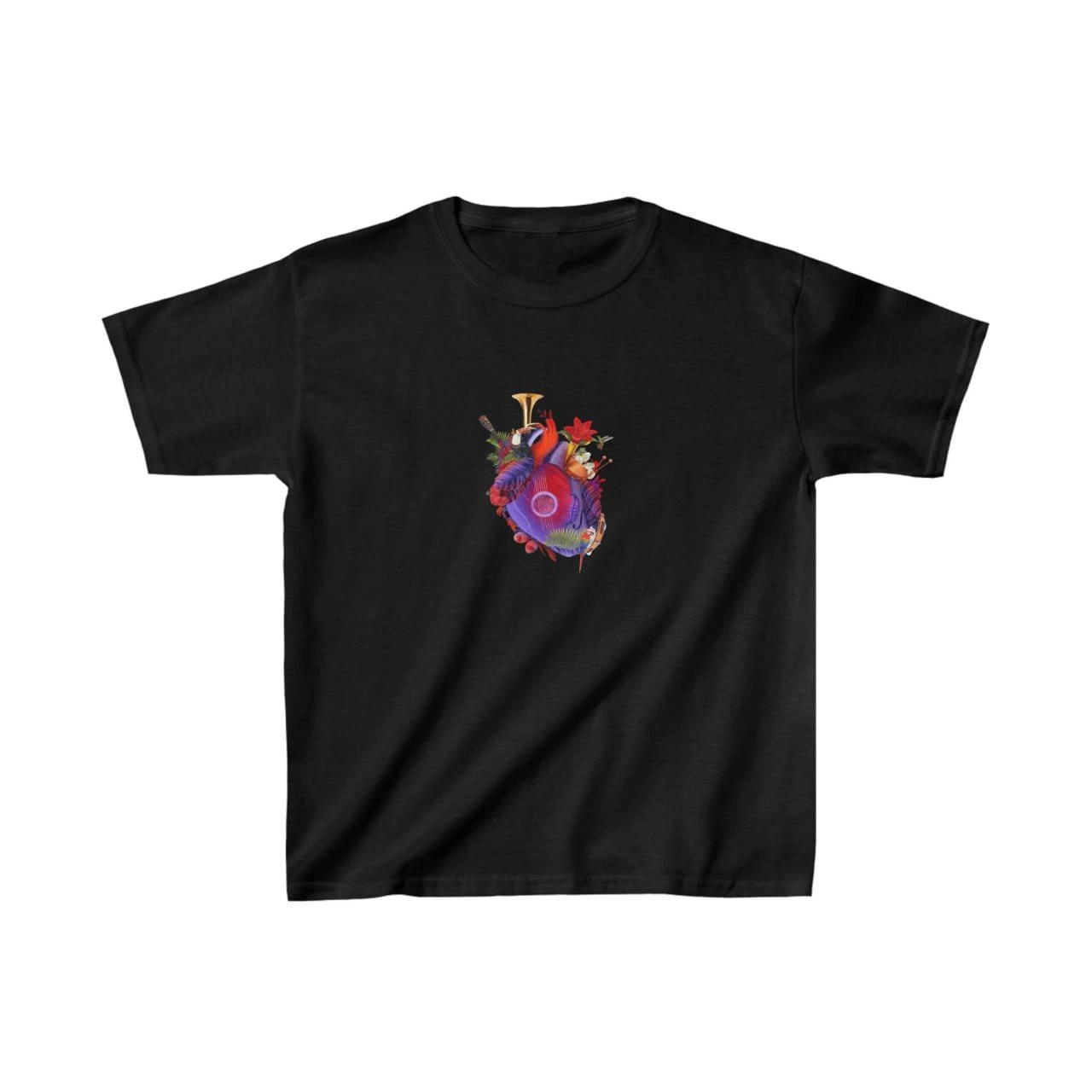 Baskılı T-Shirt - Siyah -