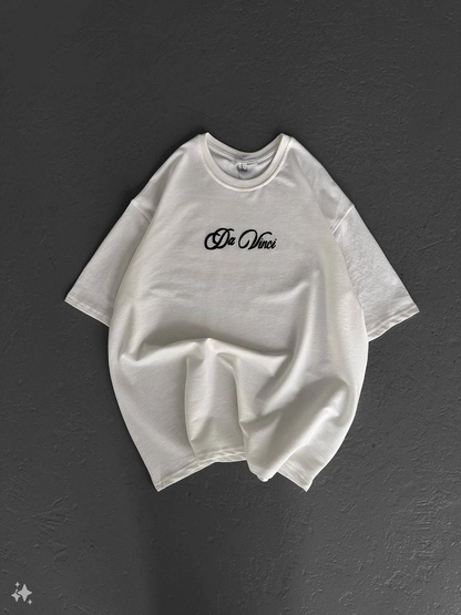Baskılı Oversize T-Shirt - Beyaz -