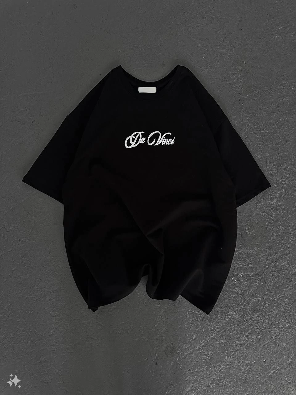Baskılı Oversize T-Shirt - Siyah -