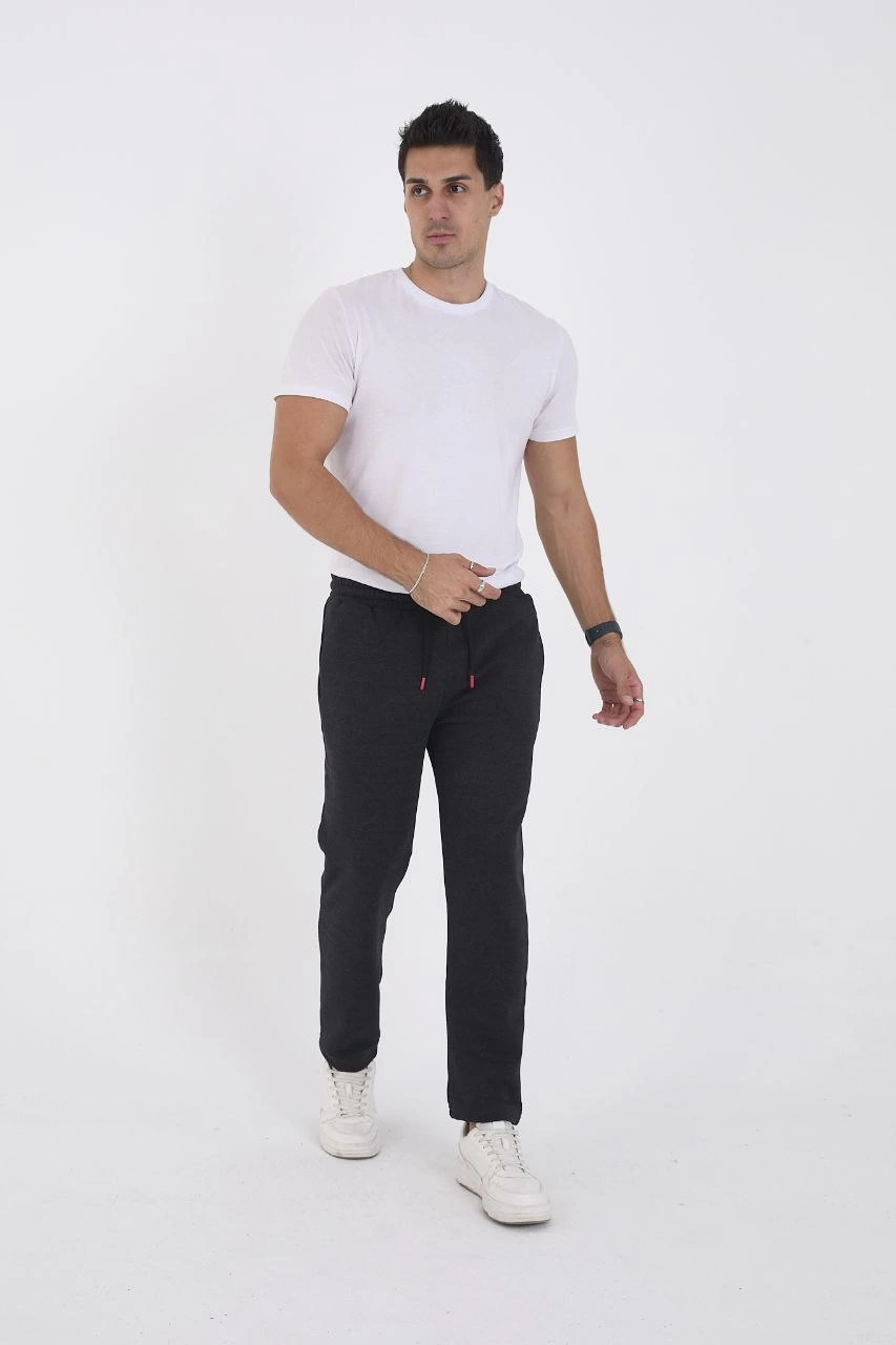 Üç İplik Basic Eşofman Pantolon - Antrasit