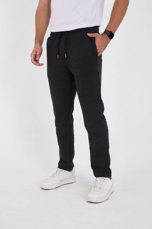 Üç İplik Basic Eşofman Pantolon - Antrasit