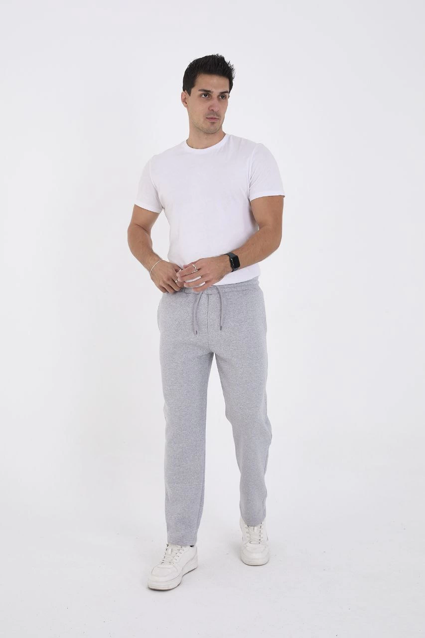 Üç İplik Basic Eşofman Pantolon - Gri