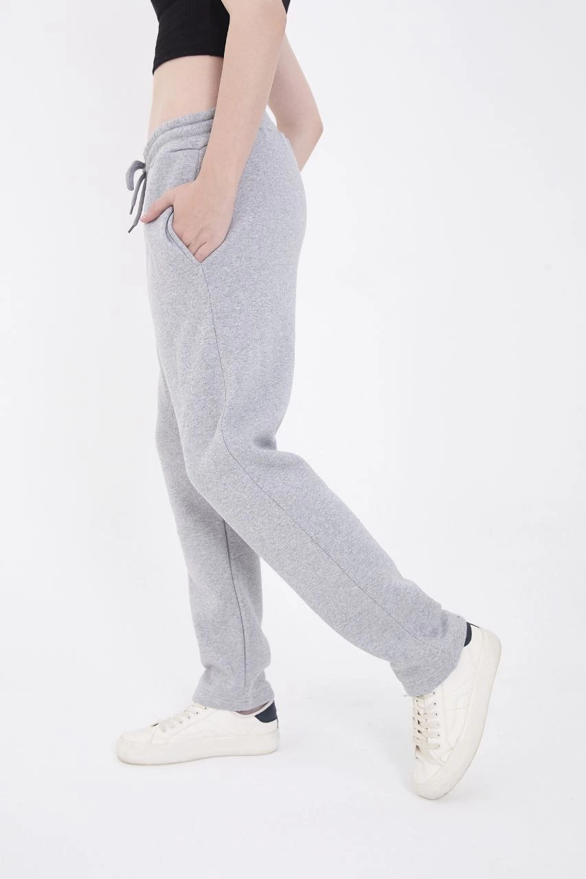 Üç İplik Basic Eşofman Pantolon - Gri