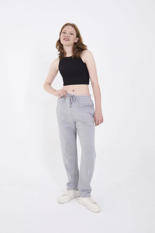 Üç İplik Basic Eşofman Pantolon - Gri