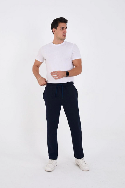 Üç İplik Basic Eşofman Pantolon - Lacivert -
