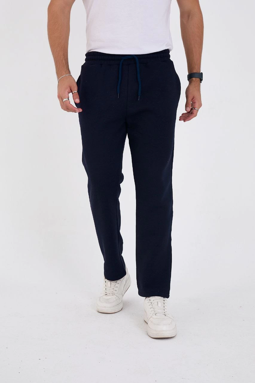 Üç İplik Basic Eşofman Pantolon - Lacivert -