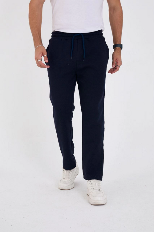 Üç İplik Basic Eşofman Pantolon - Lacivert -