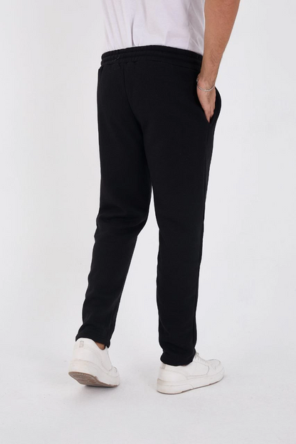 Üç İplik Basic Eşofman Pantolon - Siyah
