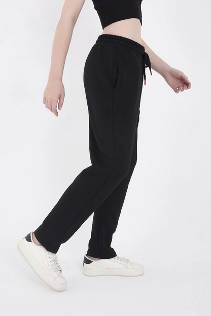 Üç İplik Basic Eşofman Pantolon - Siyah