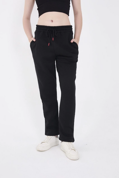 Üç İplik Basic Eşofman Pantolon - Siyah